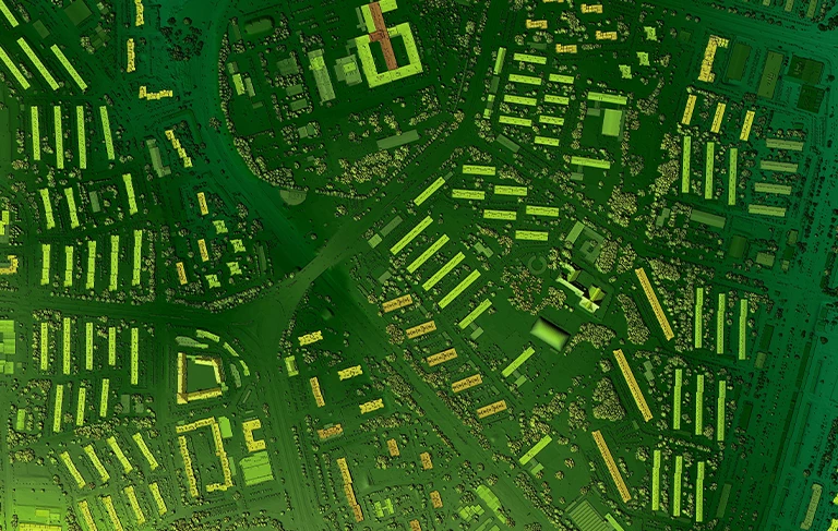 mapa obszaru miejskiego 
